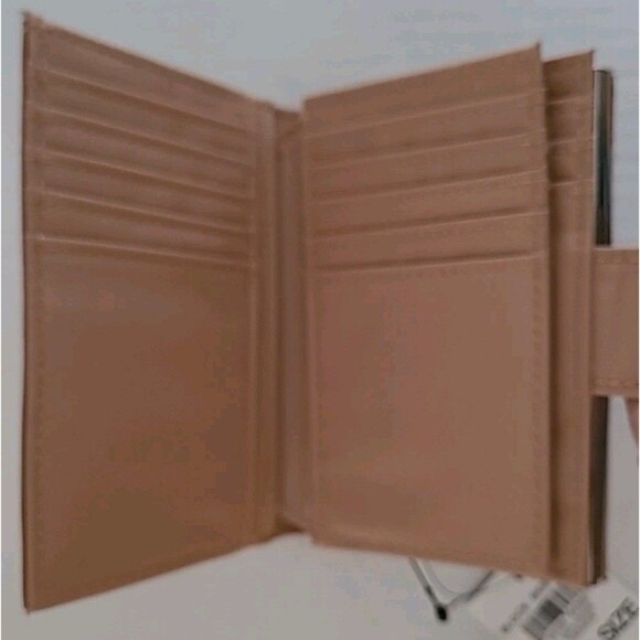 Giani Bernini Wallet Bifold Block Signature Tapioca Beige 5" X 4" - Picture 7 of 11